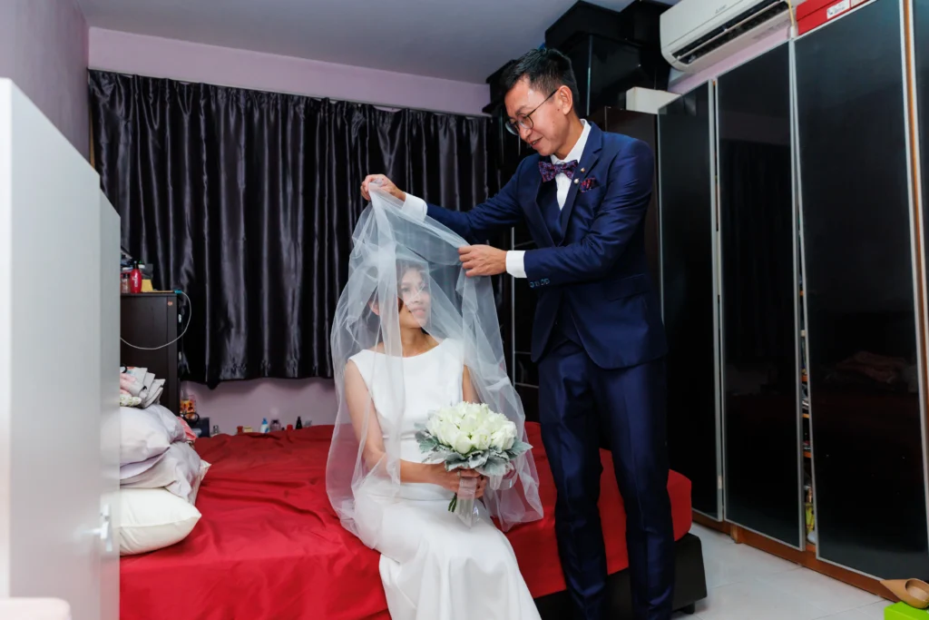 Wedding actual-day coverage in Singapore