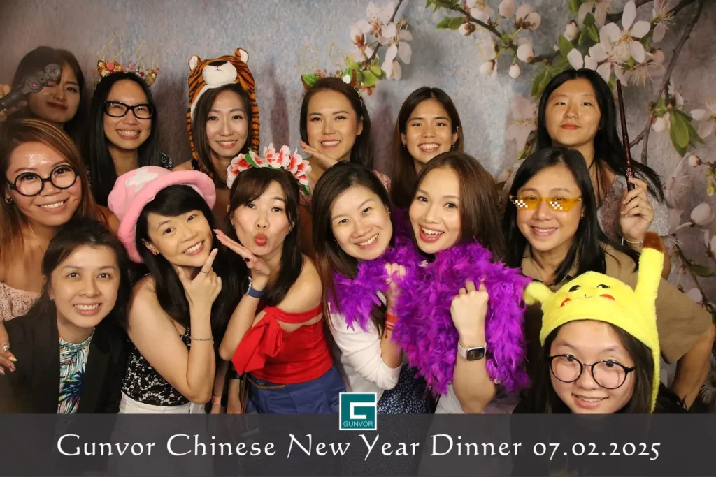 Lunar New Year celebration photo booth print by iSnap Singapore