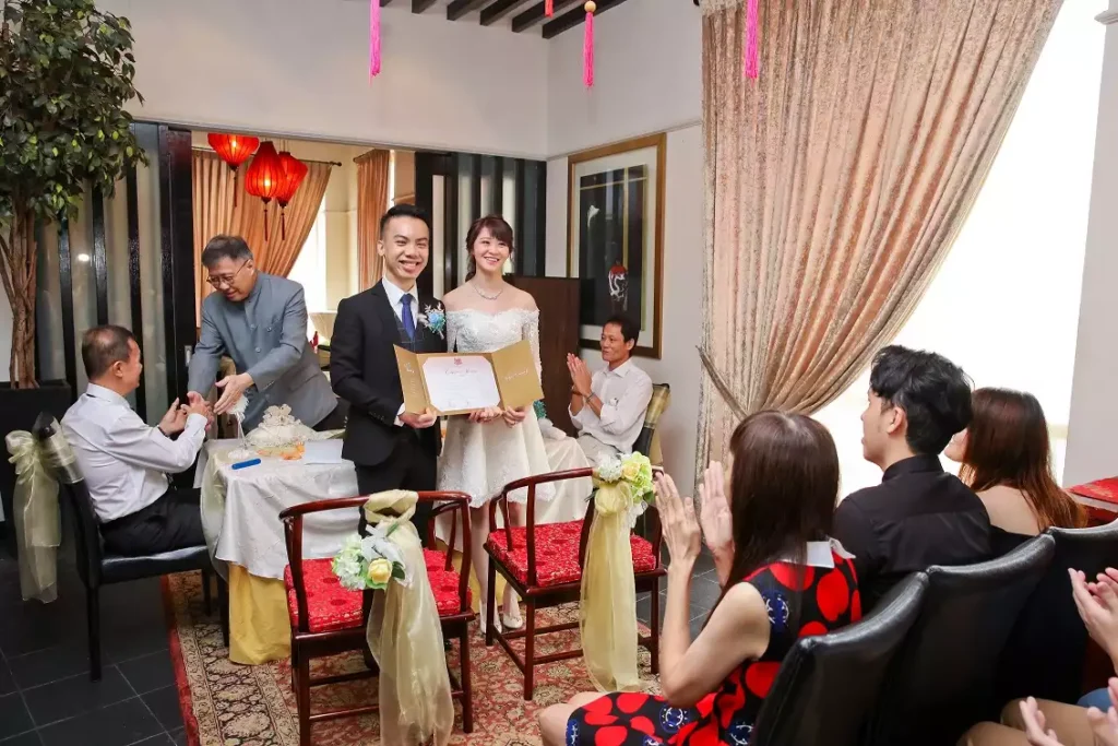 ROM solemnisation reception at Peony Jade Clarke Quay Singapore
