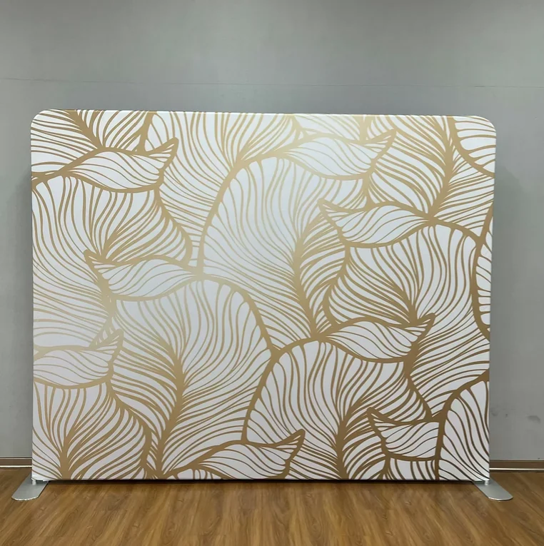 Gold Leaves photo booth backdrop singapore
