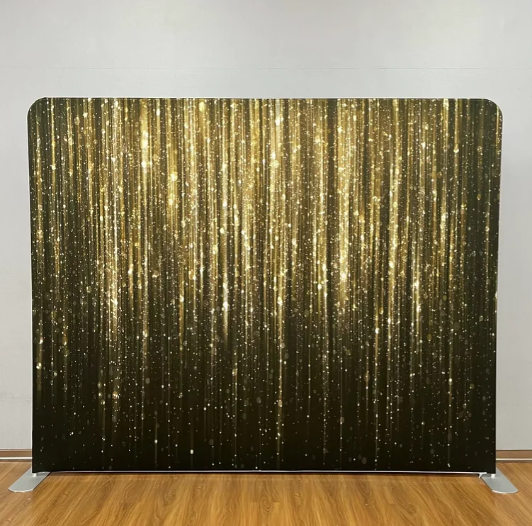 Gold Stars photo booth backdrop singapore