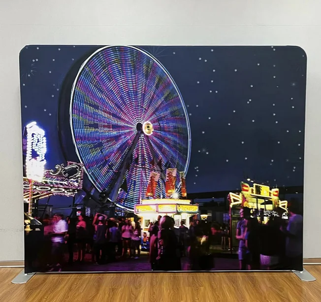 Night Ferris Wheel photo booth backdrop singapore