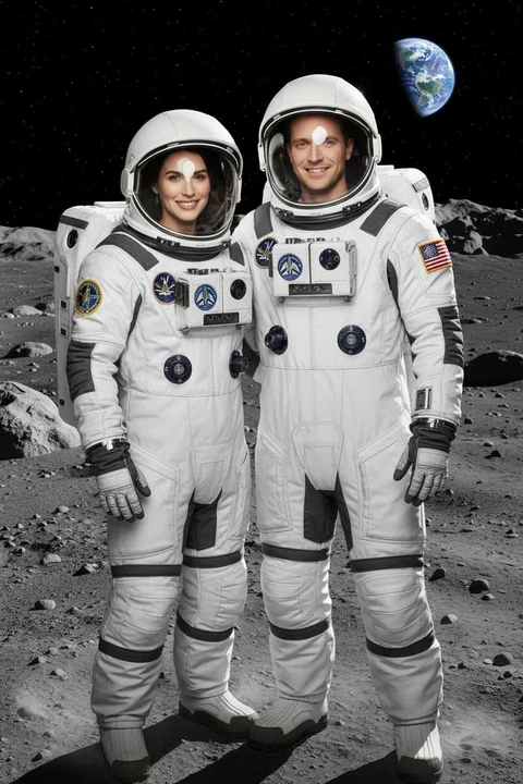 Astronaut AI photo booth portrait — iSnap Photography Singapore
