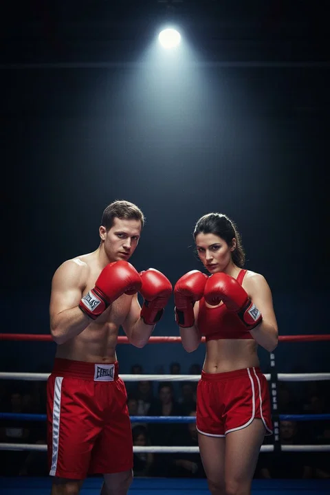 Boxing AI photo booth portrait — iSnap Photography Singapore