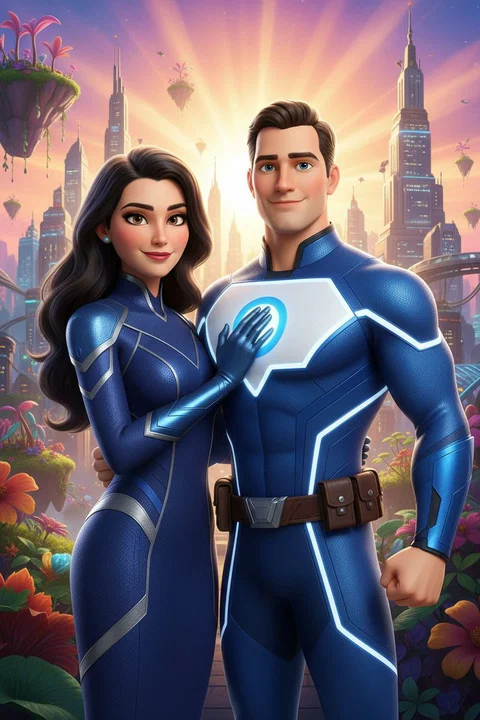 Disney Pixar 3D Animated AI photo booth portrait — iSnap Photography Singapore