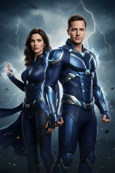 Epic Movie Poster CGI AI photo booth portrait — iSnap Photography Singapore