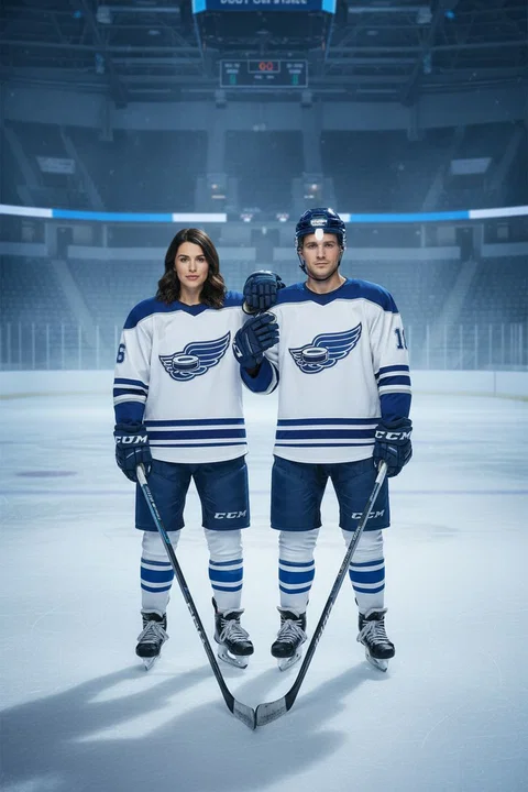 Hockey AI photo booth portrait — iSnap Photography Singapore