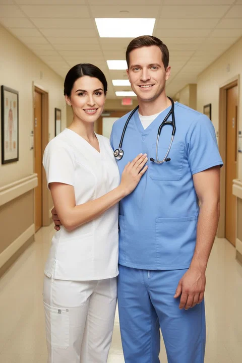 Nurse AI photo booth portrait — iSnap Photography Singapore