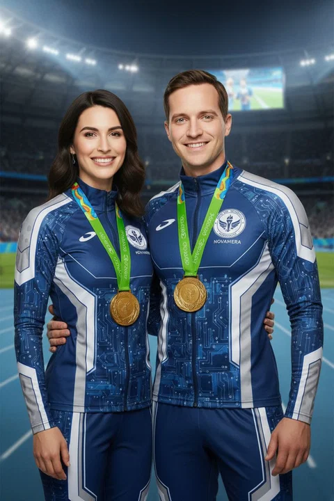 Olympics AI photo booth portrait — iSnap Photography Singapore