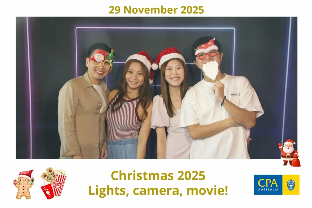 Corporate Christmas party photo booth