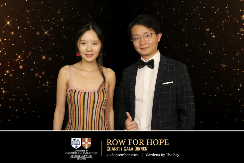 iSnap photo booth rental capturing guests at a Singapore event
