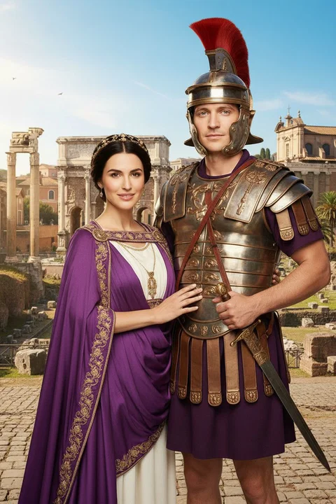 Roman Empire AI photo booth portrait — iSnap Photography Singapore
