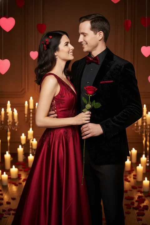Valentines DAY AI photo booth portrait — iSnap Photography Singapore
