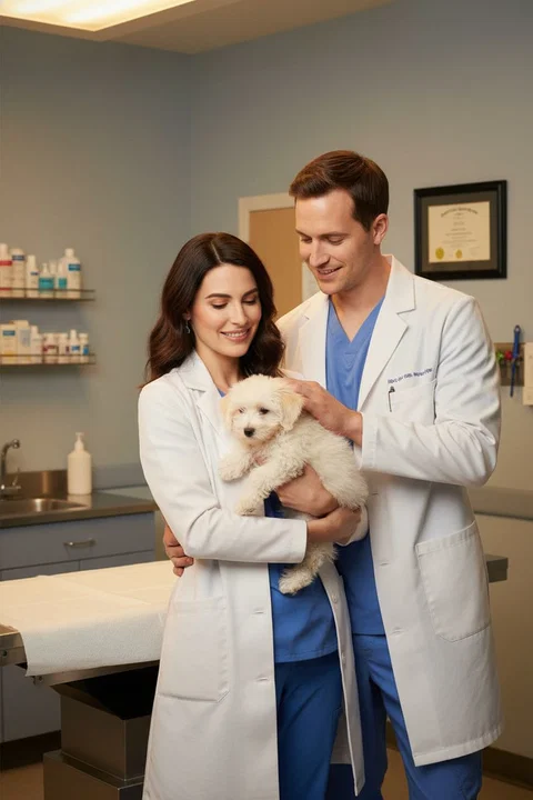 Veterinarian AI photo booth portrait — iSnap Photography Singapore