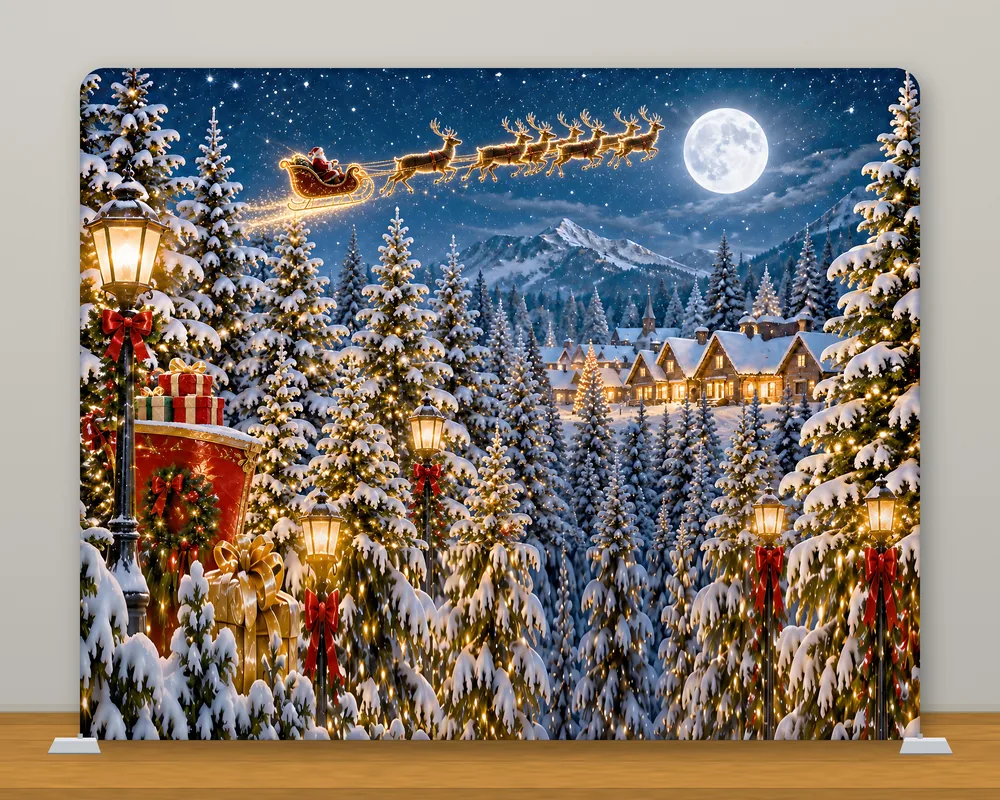 Christmas Santa photo booth backdrop singapore