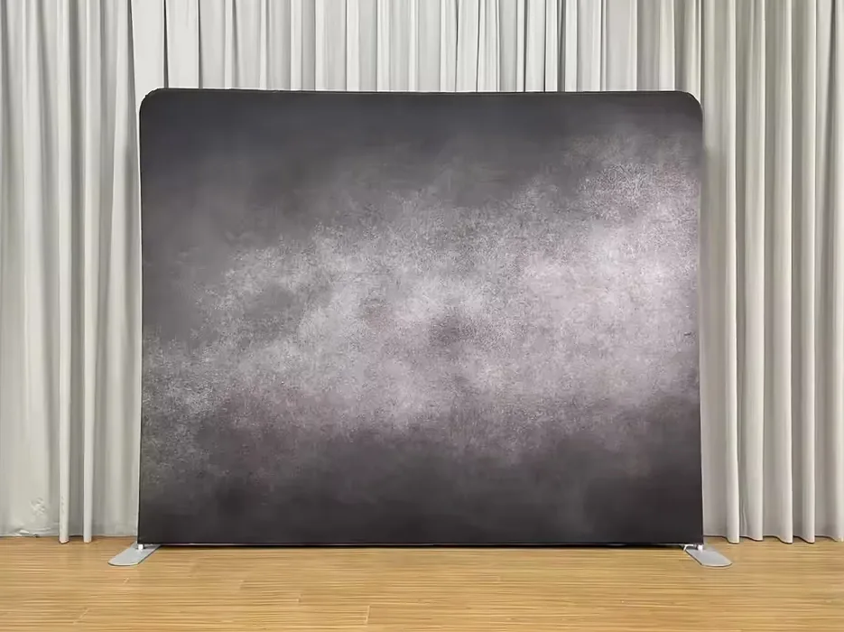Two-Tone Grey photo booth backdrop singapore